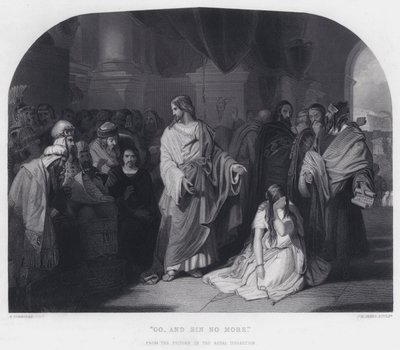 "गो, एंड सिन नो मोर" (उत्कीर्णन) द्वारा एडवर्ड हेनरी (बाद में) कॉर्बोल्ड