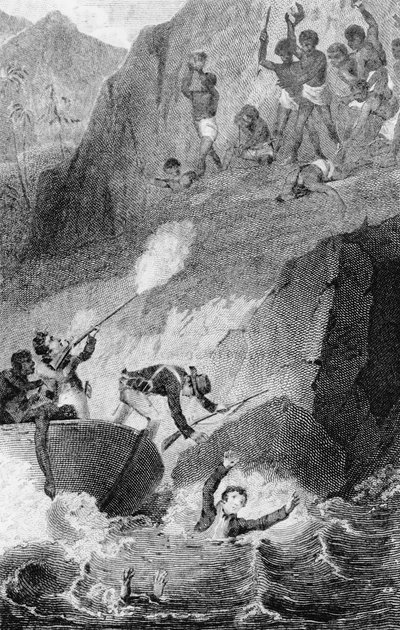 मुंगो पार्क की मौत, 1806 द्वारा एडवर्ड हेनरी कॉर्बोल्ड