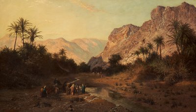 रेफ़िडिम, सिनाई का रेगिस्तान, 1877 द्वारा Edward Henry Holder