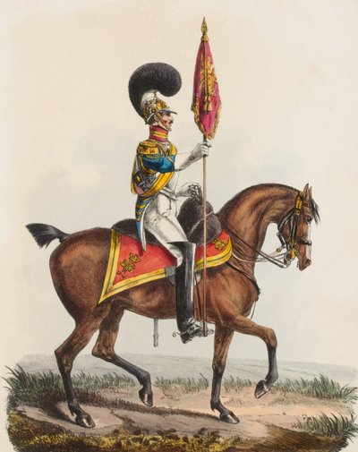 रॉयल हॉर्स गार्ड, ब्लू, अधिकारी, 1828 द्वारा एडवर्ड हल