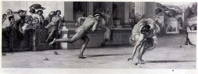 अटलांता की दौड़, जीन एफ. जौबर्ट (1810-84) पब द्वारा उकेरी गई। ललित कला सोसायटी द्वारा द्वारा एडवर्ड जॉन (बाद) पोयंटर