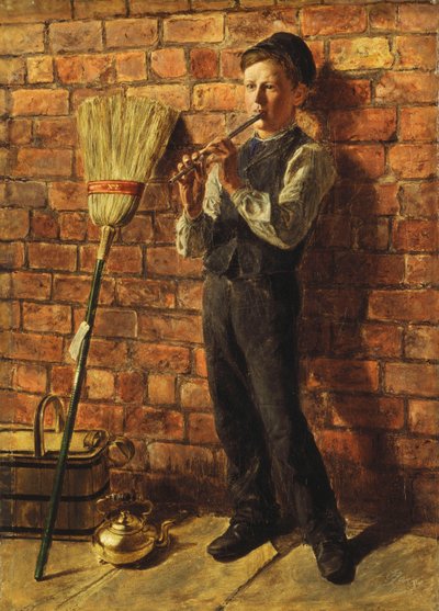 संगीत वर्सस काम, 1864 द्वारा Edward Joseph Worrall