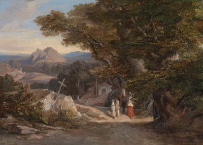 ओल्वानो ल'सिविटेला, 1842 के बीच। द्वारा एडवर्ड लीयर
