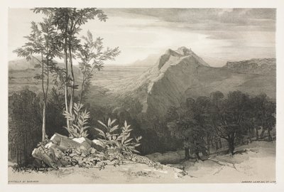 Civitella di Subiaco, c। 1840। द्वारा एडवर्ड लीयर
