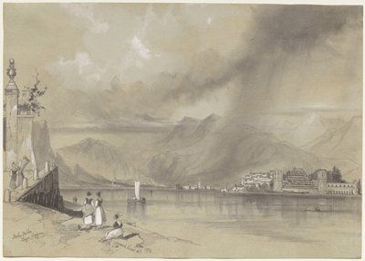 आइसोला बेला, मैगीगोर, 1839। द्वारा एडवर्ड लीयर
