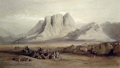 माउंट सिनाई, 26 जनवरी 1849 द्वारा Edward Lear