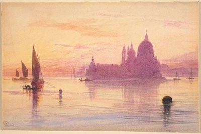 सांता मारिया डेला सैल्यूट, वेनिस, सूर्यास्त पर, 18651884। द्वारा एडवर्ड लीयर