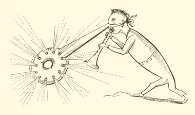 एक चमकदार नाक के साथ दांग (उत्कीर्णन) द्वारा एडवर्ड लीयर
