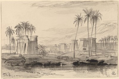 थेब्स, 18841885। द्वारा एडवर्ड लीयर