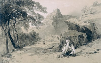 रोम और उसके वातावरण में दृश्य: सुबियाको जिले में Cervara द्वारा एडवर्ड लीयर