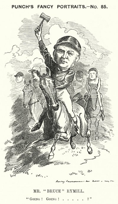 पंच कार्टून: मिस्टर "ब्रूस" रिमिल (उत्कीर्णन) द्वारा एडवर्ड लिनली (बाद में) सैम्बोर्न
