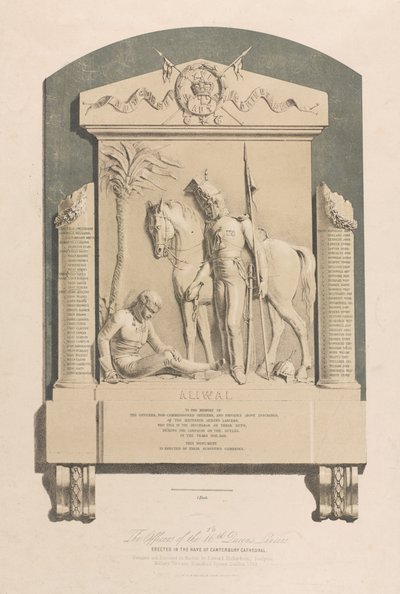 अलीवाल स्मारक, कैंटरबरी कैथेड्रल, 1848 सर्का द्वारा एडवर्ड एम। रिचर्डसन