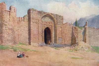 गेट ऑफ द आउटर वॉल, हरि पर्बत किला, श्रीनगर द्वारा एडवर्ड मैरी जोसेफ मोलेनक्नेक्स