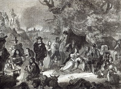 1666 में लंदन की महान आग के दौरान हाईगेट फील्ड्स द्वारा एडवर्ड मैथ्यू वार्ड