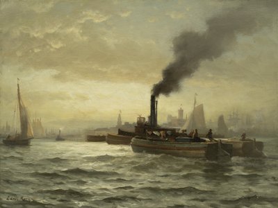 न्यूयॉर्क हार्बर, एनवाईसी, 1880 द्वारा Edward Moran