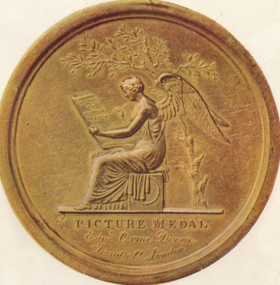 1808 से 1814 तक ब्रिटिश सेना की लड़ाई - चित्र पदक, 1815, 1910। द्वारा एडवर्ड ओरमे