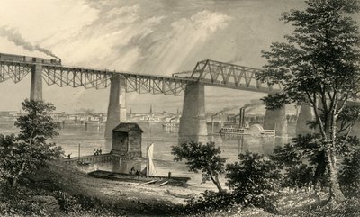 लुइसविले का शहर, 1874। द्वारा एडवर्ड पैक्समैन ब्राइट