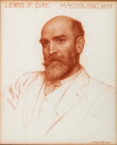लुईस फ़ोरमैन डे (1845-1910) डिजाइनर, 1897 में आर्ट वर्कर्स गिल्ड के मास्टर (1900) द्वारा एडवर्ड रॉबर्ट ह्यूजेस