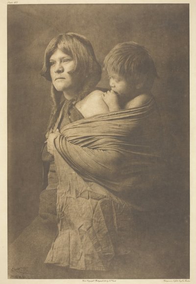 एक होपी माँ, 1921। द्वारा एडवर्ड शेरिफ कर्टिस