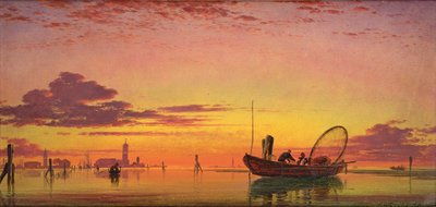 लैगून, वेनिस, 1864 में माज़ोर्टो द्वारा Edward William Cooke