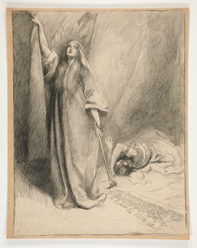 Jael and Sisera द्वारा एडविन ऑस्टिन अभय