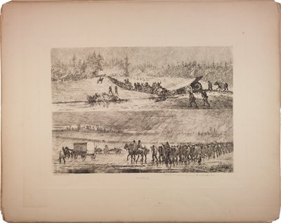 कीचड़ में फंसकर, 1876 द्वारा एडविन ऑस्टिन फोर्ब्स