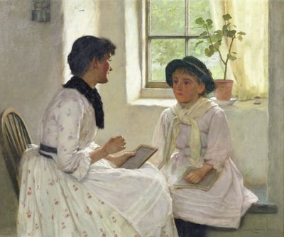 द लेसन, 1889 द्वारा एडविन हैरिस