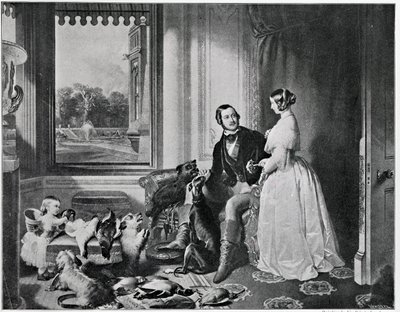 1843 की पेंटिंग से आधुनिक समय में विंडसर कैसल द्वारा एडविन लैंडसीर