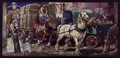 काम पर Clydesdale घोड़े द्वारा एडविन नोबल