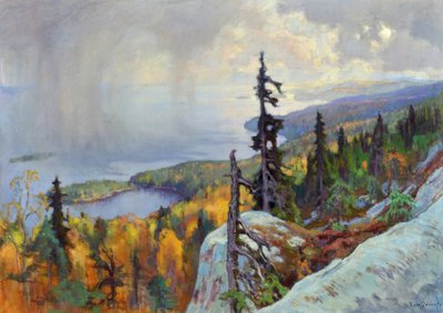 कोली से लैंडस्केप, 1930 द्वारा Eero Järnefelt