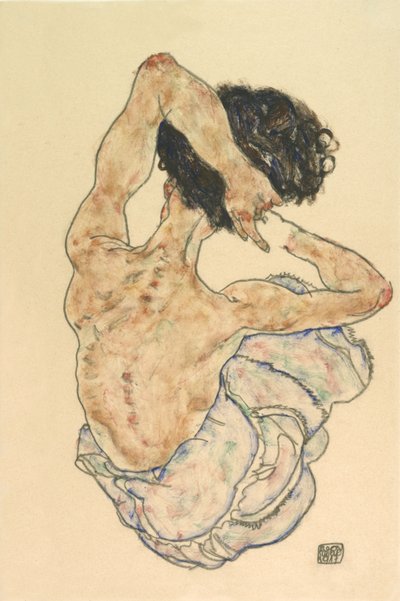महिला बैक एक्ट, 1917। द्वारा Egon Schiele