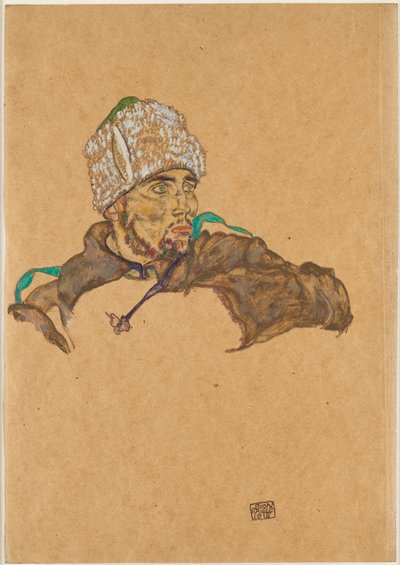 युद्ध के रूसी कैदी, 1915। द्वारा इगोन शीले