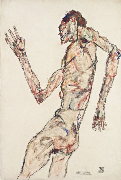 द डांसर, 1913 द्वारा इगोन शीले