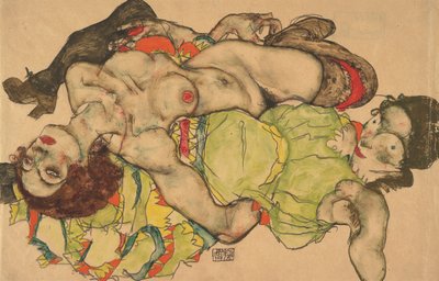 दो लड़कियां झूठ बोल रही हैं, 1915 द्वारा इगोन शीले