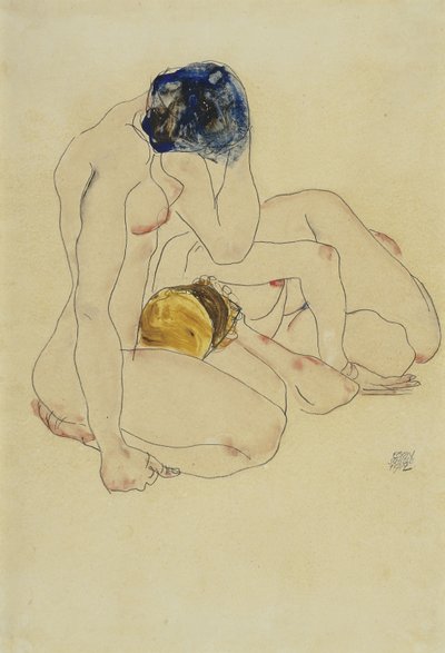 दो दोस्त, 1912 द्वारा इगोन शीले