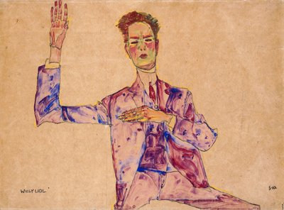 विली लिडल, 1910 द्वारा इगोन शीले