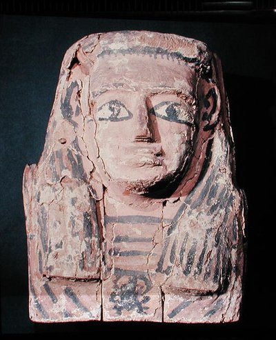 सरकोफागस (चित्रित ताड़ की लकड़ी) द्वारा Egyptian