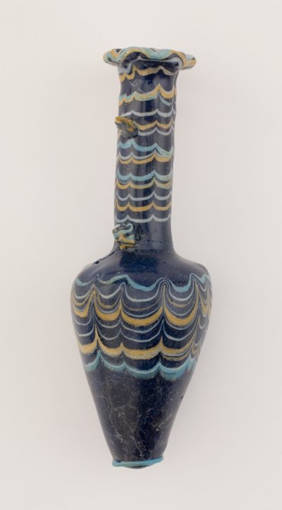 बोतल, न्यू किंगडम, c.1425-1362 ईसा पूर्व (ग्लास) द्वारा Egyptian 18th Dynasty