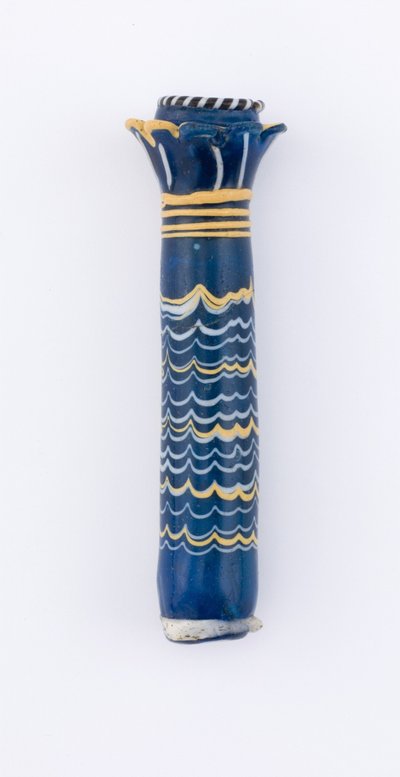 फ्लास्क, न्यू किंगडम, c.1400-1300 ईसा पूर्व (ग्लास) द्वारा मिस्र का 18वां राजवंश Dy