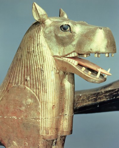 टुटनखमुन की कब्र से देवी टेरिस के रूप में शय्या बिस्तर द्वारा Egyptian 18th Dynasty