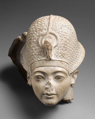तूतनखामुन के प्रमुख, c.1336–27 बीसी (चूना पत्थर) द्वारा Egyptian 18th Dynasty
