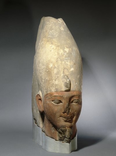 एक प्रारंभिक अठारहवें राजवंश के प्रमुख, न्यू किंगडम, c.1539-1493 ईसा पूर्व (बलुआ पत्थर) द्वारा Egyptian 18th Dynasty