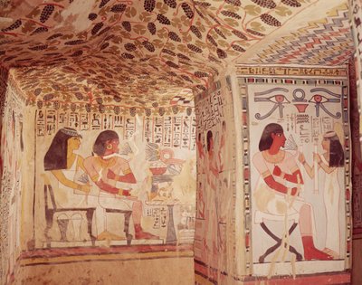 सेनियर, न्यू किंगडम के मकबरे का इंटीरियर द्वारा Egyptian 18th Dynasty