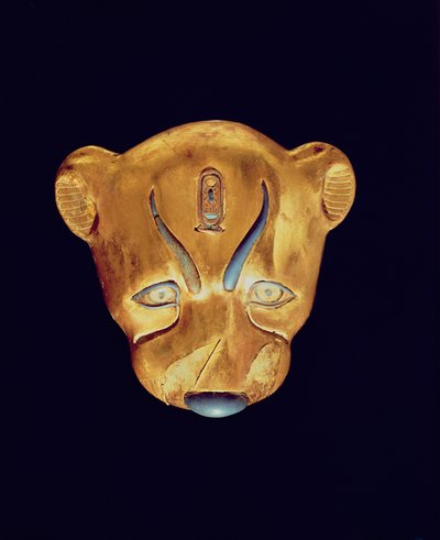 तेंदुआ सिर, तूतनखामुन, मकबरे से द्वारा Egyptian 18th Dynasty