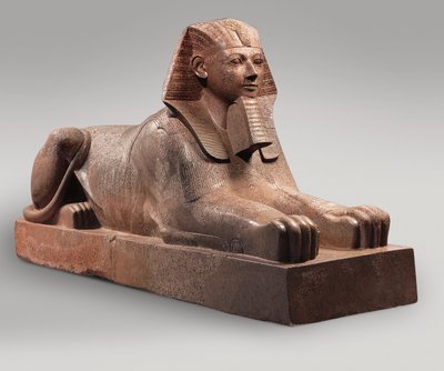 हत्शेपसुत का स्फिंक्स, c.1479-58 (ग्रेनाइट, पेंट) द्वारा Egyptian 18th Dynasty