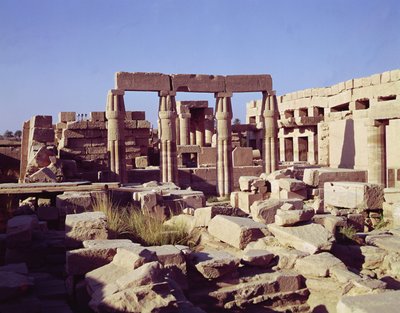 Tuthmosis III का छोटा मंदिर द्वारा Egyptian 18th Dynasty