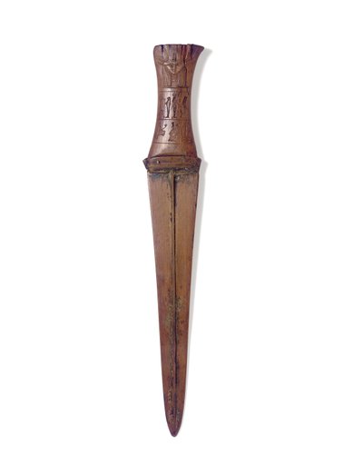 डैगर, न्यू किंगडम, c.1156-51 ईसा पूर्व (लकड़ी और कांस्य) द्वारा मिस्र का 20 वां राजवंश