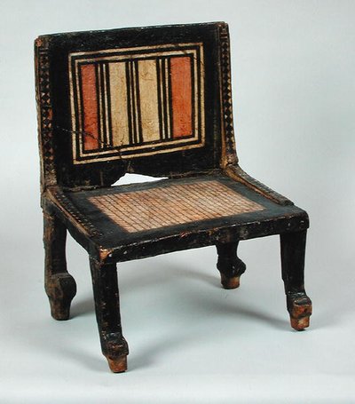 थॉट्स, न्यू किंगडम (लकड़ी) से वोट कुर्सी, द्वारा Egyptian 20th Dynasty