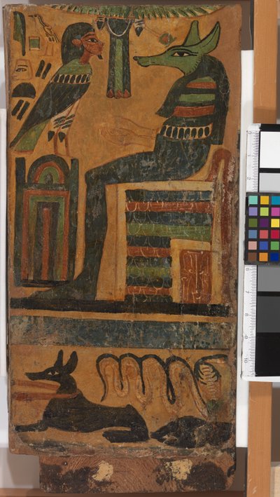 Anubis और आत्मा की आत्मा, एक व्यंग्यात्मक (पैनल) से द्वारा मिस्र का 26 वां राजवंश
