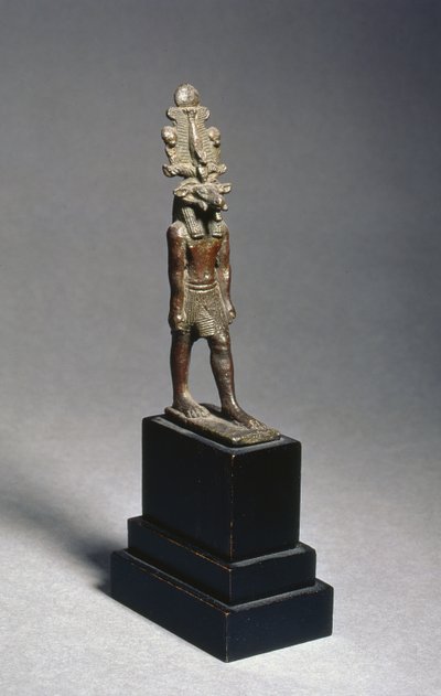 हरसाफस का चित्र, एक राम-सिर वाला देवता, लेट पीरियड, c.600 ई.पू. (कांस्य) द्वारा मिस्र का 26 वां राजवंश
